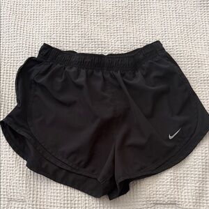 Nike Women’s Black Athletic Running Shorts with Reflective Swoosh